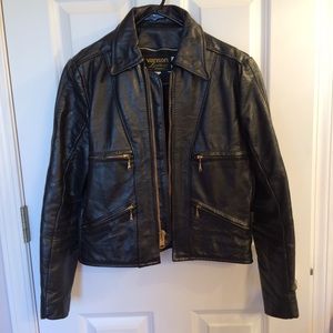 Vanson Ladies Leather Motorcycle Jacket